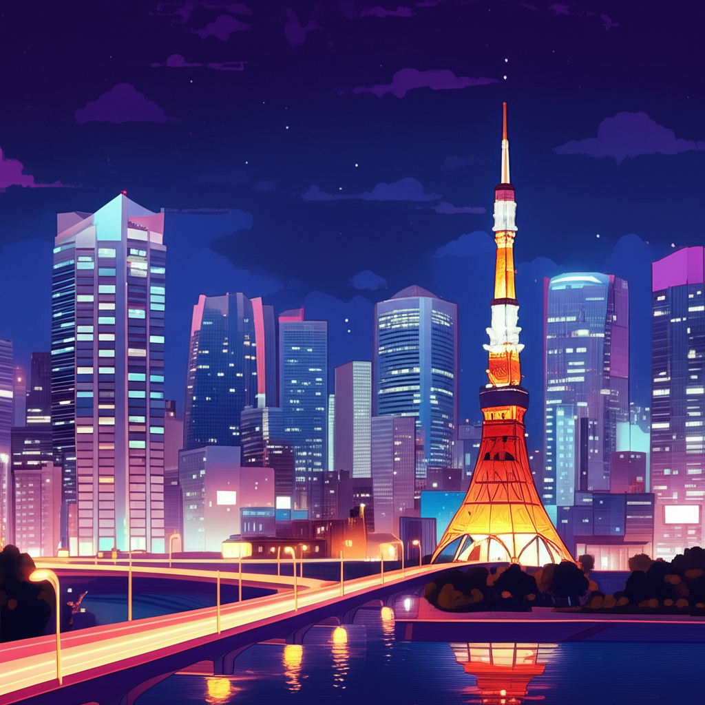 5. 도쿄의 빛나는 스카이라인