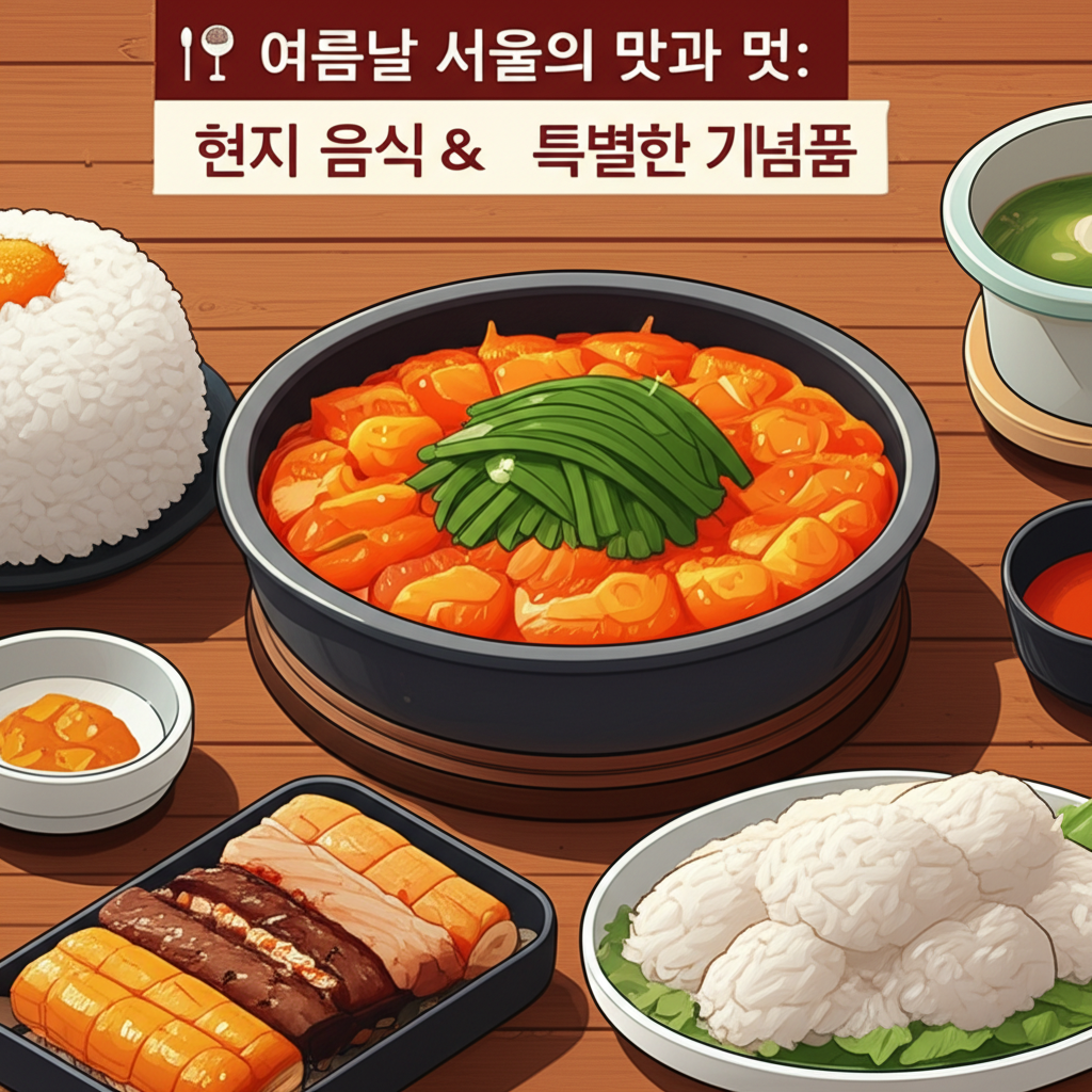 🍽️ 여름날 서울의 맛과 멋: 현지 음식 & 특별한 기념품