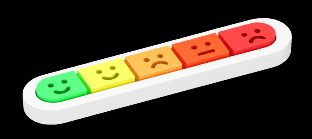 HbA1cの数値と健康レベルを示すグラフや目盛りのイラスト